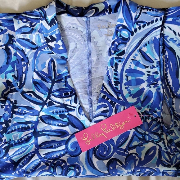 Lilly Pulitzer Emile Iris Blue Zanzibar Zoo XXS - Picture 6 of 8